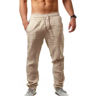 Men'S Casual Pants Summer Male Breathable High Quality Trousers Sweatpants Solid Color Fitness Pants Jogging Fitness Streetwear