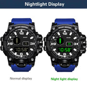 Electronic Watch Multifunctional Outdoor Sports Watch Stylish Durable Strap Running Watch Men Women Student Accessories