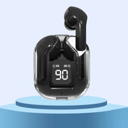 Original T2 Wireless Bluetooth Earphone Transparent HIFI Headphones LED Power Digital Display Stereo Sound Earphones for Xiaomi