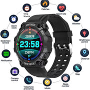 Smart Watch Men Outdoor Sport Smartwatch BT Call Voice Assistant Watch Heart Rate Monitor Waterproof Wristwatch Y56 Smart Watch