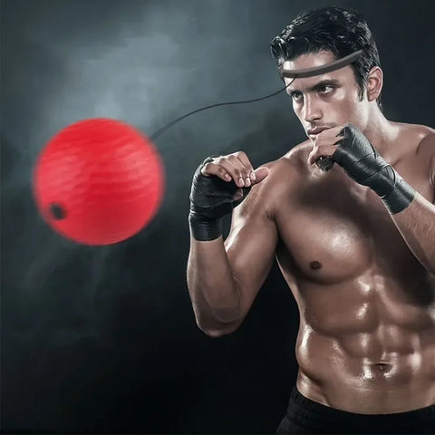 Boxing Reflex Ball Headband Boxer Raising Reaction Force Hand Eye Training Set Stress Gym Muay Fitness Exercise
