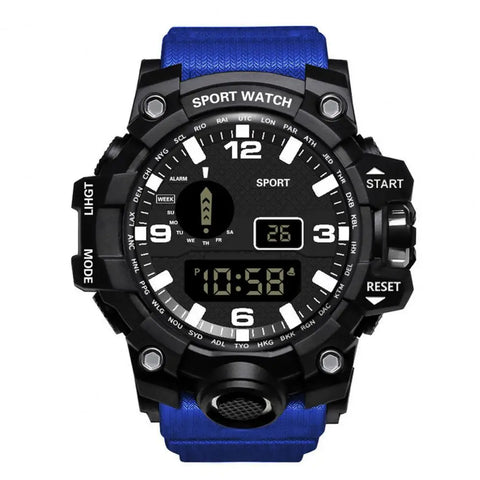 Electronic Watch Multifunctional Outdoor Sports Watch Stylish Durable Strap Running Watch Men Women Student Accessories