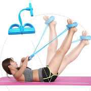 Tension Rope Sit-Up Handle Waist Abdomen Exercise Training Elastic Yoga Pedal Puller Resistance Band Fitness Equipment