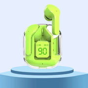 Original T2 Wireless Bluetooth Earphone Transparent HIFI Headphones LED Power Digital Display Stereo Sound Earphones for Xiaomi