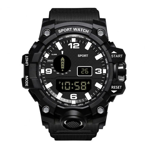 Electronic Watch Multifunctional Outdoor Sports Watch Stylish Durable Strap Running Watch Men Women Student Accessories